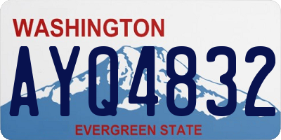WA license plate AYQ4832