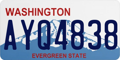 WA license plate AYQ4838