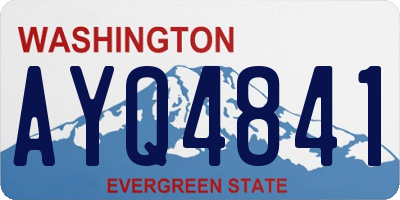 WA license plate AYQ4841