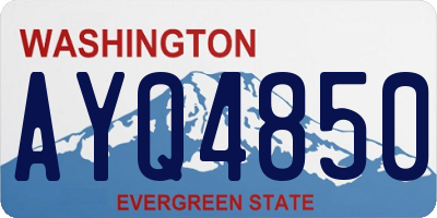 WA license plate AYQ4850