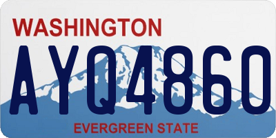 WA license plate AYQ4860