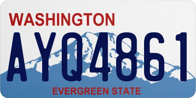 WA license plate AYQ4861
