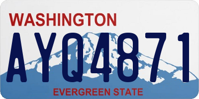 WA license plate AYQ4871