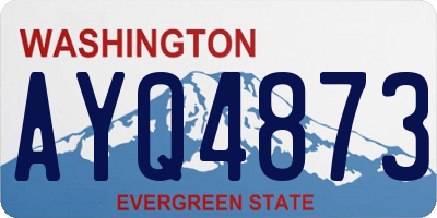 WA license plate AYQ4873