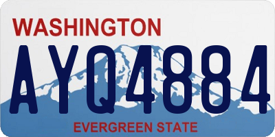 WA license plate AYQ4884