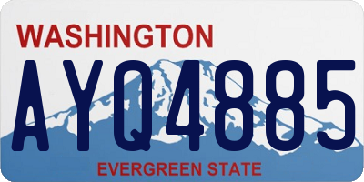 WA license plate AYQ4885
