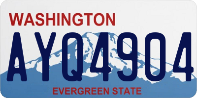 WA license plate AYQ4904