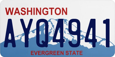 WA license plate AYQ4941