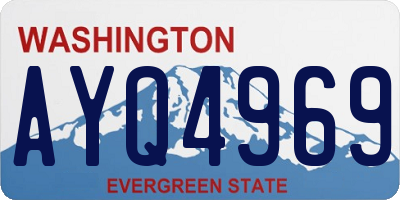 WA license plate AYQ4969