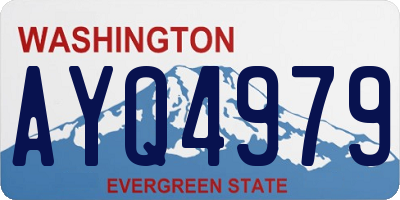 WA license plate AYQ4979