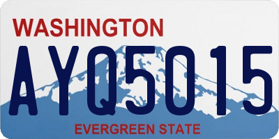 WA license plate AYQ5015