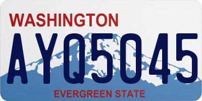 WA license plate AYQ5045