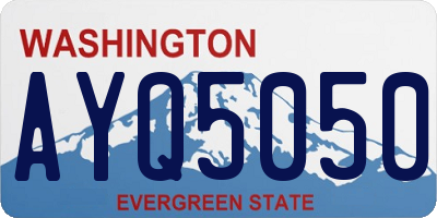 WA license plate AYQ5050