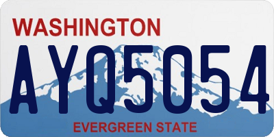 WA license plate AYQ5054