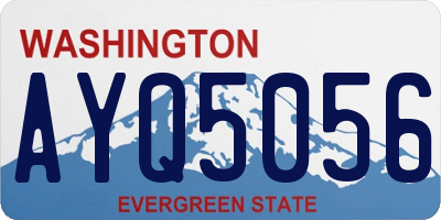 WA license plate AYQ5056