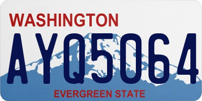 WA license plate AYQ5064