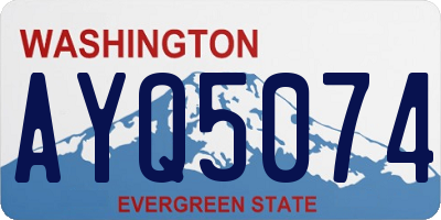WA license plate AYQ5074