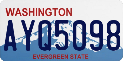 WA license plate AYQ5098