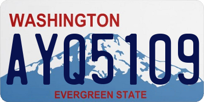 WA license plate AYQ5109