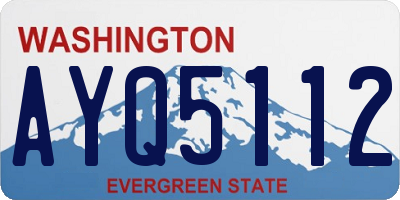 WA license plate AYQ5112