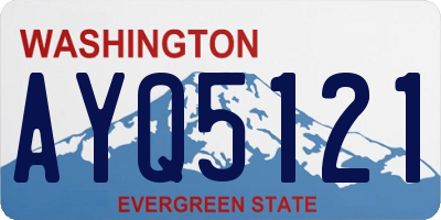 WA license plate AYQ5121