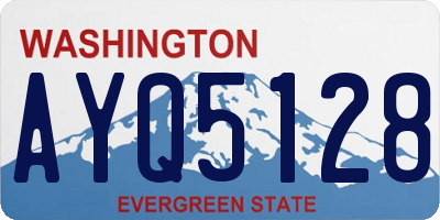 WA license plate AYQ5128