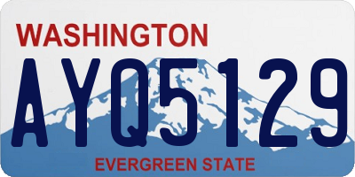 WA license plate AYQ5129