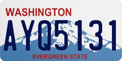 WA license plate AYQ5131