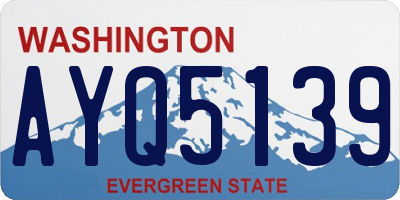 WA license plate AYQ5139