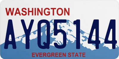WA license plate AYQ5144