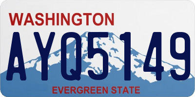 WA license plate AYQ5149