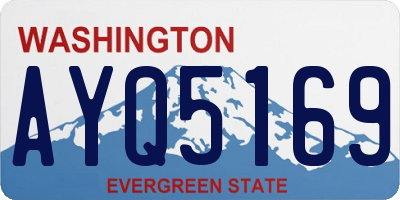 WA license plate AYQ5169