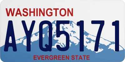WA license plate AYQ5171