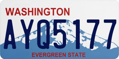 WA license plate AYQ5177