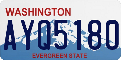 WA license plate AYQ5180