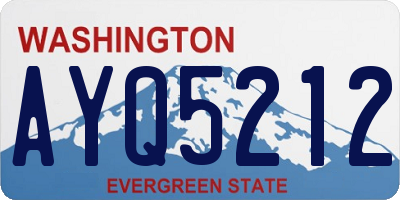 WA license plate AYQ5212