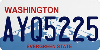 WA license plate AYQ5225