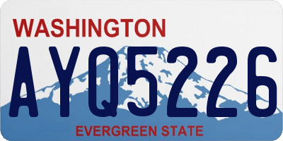WA license plate AYQ5226