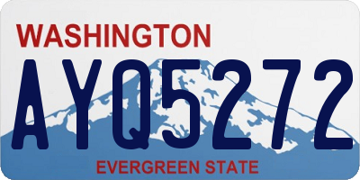WA license plate AYQ5272