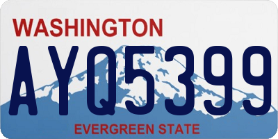 WA license plate AYQ5399
