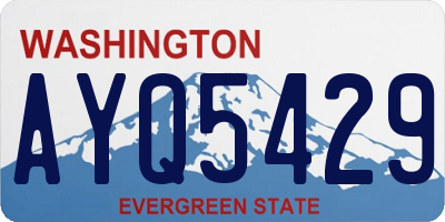 WA license plate AYQ5429