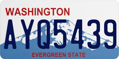 WA license plate AYQ5439