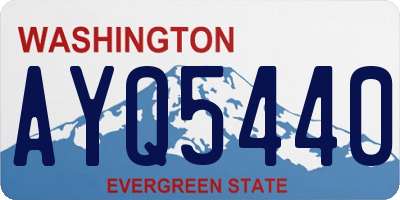 WA license plate AYQ5440