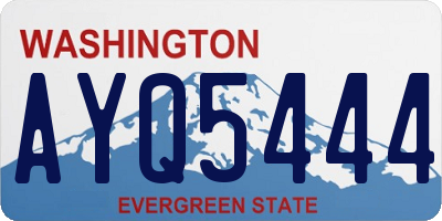 WA license plate AYQ5444