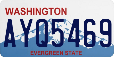 WA license plate AYQ5469