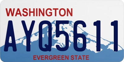 WA license plate AYQ5611