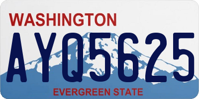 WA license plate AYQ5625