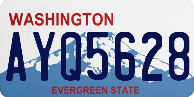 WA license plate AYQ5628