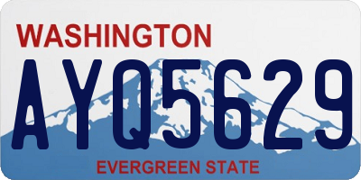 WA license plate AYQ5629