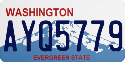 WA license plate AYQ5779